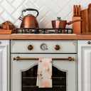 Summer Coastal Kitchen Towels - Summer Beach Hand Towel for Bathroom, Tropical Kitchen Towels for Farmhouse, Nautical Blue Wave Ocean Sandbeach Hand Tea Towel, 16x24inch