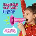 Mini Explorer Voice Changer for Kids for Kids - Voice Changing Device for Boys & Girls Ages 3-8+ Olds Birthday Gifts for 3, 4, 5, 7, 8 Year Old Boy - Toys Gift Ideas for Kid, Toddler (Pink)
