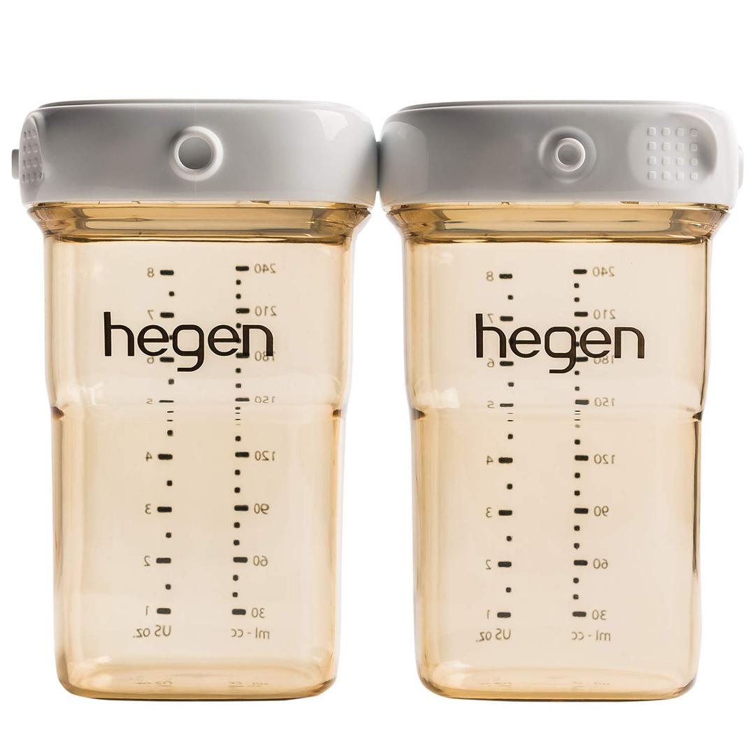 Hegen Easy to Clean Reuseable Breast Milk Storage, 8oz (2-Pack)