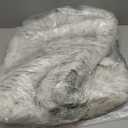 Latepis 3x4 Area Rug White and Grey Tips Faux Sheepskin Fur Rug Washable Fluffy Rugs for Bedroom Bedside Plush Fuzzy Boho Rug Luxury Home Decor