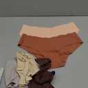 Womens Seamless Underwear Soft Stretch Briefs Invisibles Hipster V Cut cheeky No Show Bikini Panties 5 pack,Size: X-Small