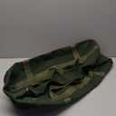 24" Grill Accessory Storage Bag, Tools Storage for Outdoor Grilling, Thick Canvas Double Zipper Utensil Carry Bag for Camping Hiking Barbecue, Dark Green