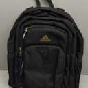 adidas Prime Backpack for Work, Travel Bag for Women and Men with Padded Compartment for Laptop, Carbon Grey/Rose Gold, One Size