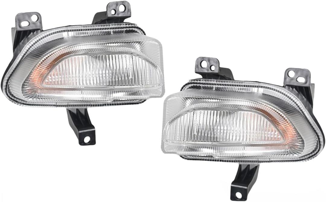 WFLNHB 1 Pair Left & Right Side Turn Signal Parking Lights Replacement for 2015 2016 2017 2018 Front Turn Signal Lamps Marker Lamp Lights 68256432AA CH2531105
