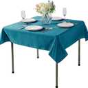 Cupuamon Square Tablecloth 52x52 inch Washable Polyester Fabric Table Cloth for Wedding Party Dining Banquet Decoration52x52,Caribbean Blue