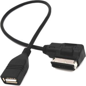 Music Interface Audio USB Adapter Cable,MMI/MDI/AMI to USB Cord Compatible with Audi, Volkswagen, Mercedes-Benz, Not for iPhones