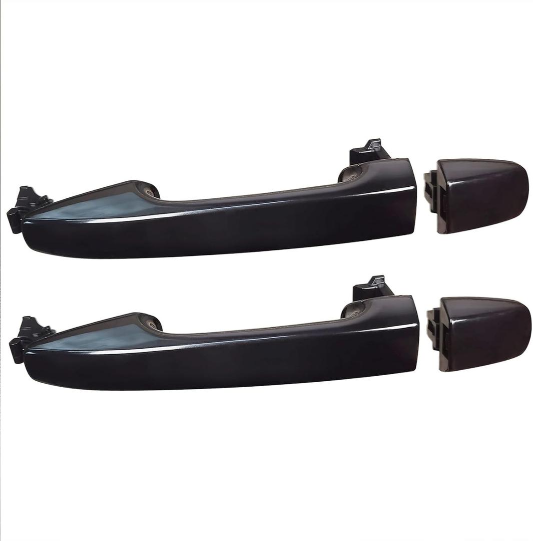 Lcyolada 2Pcs Rear Sliding Door Handle for Toyota Sienna 2011 2012 2013 2014 2015 2016, Rear Left Driver & Right Passenger Side Replace# 6923008040C0, Black