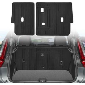 Backrest Mat for Volvo XC40 2018-2025 2026 & C40 2022-2024 with Hook&Loop Accessories Rear Trunk Mat Rear Seat Back Cover Protector All Weather Anti-Slip Split Dog Liner 2 PCS