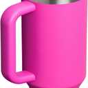 STANLEY Quencher ProTour Flip Straw Tumbler with Leakproof Lid 40 oz | Built-in Straw and Handle | Cup Holder Compatible for Travel | insulated Stainless Steel Cup | BPA-Free | Violet Blossom