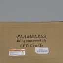 kakoya Flickering Flameless Candles Battery Operated with Remote and 2/4/6/8 H Timer Acrylic Led Pillar Candles Pack of 9 (appr D2.3"xH5.5"6.5"7.5")with Realistic 3D Wick Candles for Home Decor(White)