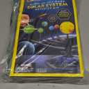 National Geographic Glow-in-The-Dark Solar System Model Kit for Kids - Build & Paint a 3D Planetary Model with Movable Arms, STEM Projects for Kids Ages 8-12, Space Themed Bedroom Decor