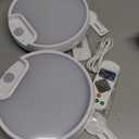 Homelist 2 Pack Upgraded Rechargeable Motion Sensor Ceiling Light, Battery-Powered Ceiling Light with Remote for Closet Stairs Shower Shed Hallway Porch-6000K Cool White