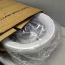 Ultra Low Profile Ceiling Fans with Lights and Remote Ultra Quiet 25 dB, 21" Modern Flush Mount Ceiling Fan LED Ceiling Fan Fandelier Ceiling Milky White