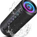 Portable Bluetooth Speaker, 2026 Bluetooth 5.4 Wireless Speaker with 20W HD Loud Stereo Sound, 20H Playtime, LED Lights, IP7, TWS Pairing, Built-in Mic, for Outdoor, Home, Beach, Party, Gift