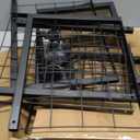 2'x5.5' Ft Gridwall Panel Display Stands Heavy Duty Floor Standing Retail Display Rack with Triangle Base for Retail Art Show With 10 Hooks