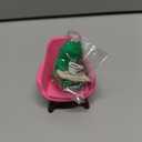 Miniature Frog Figurines Office Desk Accessories, Knick Knacks for Home & Fairy Garden Decor, Funny Gifts for Frog Lovers(Pink Sofa)