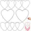 BESPORTBLE Heart Wire Wreath: 10Pcs Dream Catcher Hoops, Metal Rings Hoops for DIY Rings Dream Catcher Craft Making Wedding Wreath Supplies