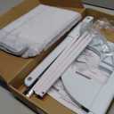 Zoratoo Window Sill Mount Cat Perch for Indoor Cats, One-Step Sliding Clamping Slot Adjustment Cat Hammock with Washable Cover, No Suction Cups Pet Bed for Windowsill & Bedside (Medium)