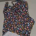 BEAUDRM Women's Boho Floral Print One Piece Swimsuit Y2K Bathing Suits Swimwear Beachwear, XL