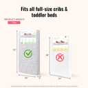 Dream On Me Serene Snooze 2-in-1 Crib Mattress, Dual-Sided for Infants & Toddlers, Waterproof Cover, GREENGUARD Gold Certified, Fits Full Size Crib & Toddler Bed, 52 x 28 x 5