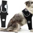 Dog Recovery Suit, Medical Cone Alternative, Abrasion Resistant Dog Recovery Sleeve, Washable 3mm Thick and Waterproof, Pet Wounds Prevent Licking, Bite, Being Wet, and Keep Dry (XL, Front Right Leg Sleeve)