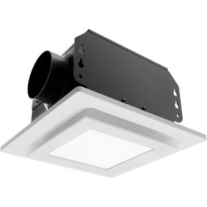 10in Panel Bathroom Exhaust Fan with Light, 7.5in Opening Bathroom Fan with 6000K LED Light Combo, 120CFM 1.0Sones Low Noise Bath room Ventilation Fan for Home/Bath/Office/Hotel 10in Panel Bathroom Exhaust Fan with Light, 7.5in Opening Bathroom Fan with 6000K LED Light Combo, 120CFM 1.0Sones Low Noise Bath room Ventilation Fan for Home/Bath/Office/Hotel