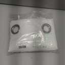 NICETOWN White Sheer Linen Curtains for Living Room 84 inch Length 2 Panels Set, Grommet Semi Sheer Privacy with Light Filtering Flax Window Treatments for Bedroom, W52 x L84