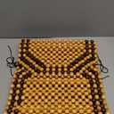 Road Comforts Wood Beaded Seat Cover Back Massage Cushion for Stress Free - Keeps Back from Getting Sweaty While Driving 1PC (Beige)