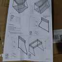 Twin Over Full Bunk Bed, Metal Low Profile Bunkbeds with Full-Length Guardrail and Ladder, Space Saving, No Boxing Spring Needed, White