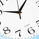 Bernhard Products Light Blue Wall Clock Silent Non Ticking - 10 Inch Quality Quartz Battery Operated Round Easy to Read Home/Kitchen/Office/Classroom/School Clock