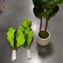 Artificial Fiddle Leaf Fig Tree in Modern White Planter, 5ft Large Fake Tree with 3 Sturdy Trunks, Fake Plants Faux Fig Tree with Moss, Lifelike Tall Artificial Plants Indoor for Office Home Decor