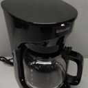 Mueller 12-Cup Drip Coffee Maker - Borosilicate Carafe, Auto-Off, Reusable Filter, Anti-Drip, Keep-Warm Function, Clear Water Level Window Coffee Machine, Kitchen Essentials & Accessories (Black)