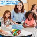 Yunsailing 108 Pcs Mini Stress Balls Bulk 2.4'' Sensory Fidget Ball Treasure Box Prizes Soft Assorted Stress Relief Toys for Hand Wrist Finger Exercise Adult Teen Party Favor Classroom