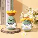 2 x Agantree art Valentines Day Decor Gifts for Lovers Boyfriend, Girlfriend, Men's Valentines Gifts Women Men for Couples, Wife, Husband, Handmade Crochet Sunflower Potato