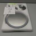 DEIOVWXS Makeup Mirror, 3000mAh Rechargeable Double-Sided Magnifying Vanity Mirror with 3 Colors, 1X/10X, 360 Rotation, Adjustable Brightness, Gifts for Mom, Women,Wife, Girls, Dorm Room Essential (Chrome)