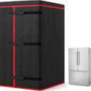 Refrigerator Moving Blanket for French Door and Side-by-Side Models
70 x 38 x 34 in Large Refrigerator Cover, 3 Hook and Loop Strap, Refrigerator Surface Protection in Moving Storage Transport