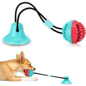 Interactive Dog Toys Tug of War, Mentally Stimulating Toys for Dog, Puppy Teething Toys for Boredom to Keep Them Busy, Dog Puzzle Treat Food Dispensing Ball Toy for Small Medium Dogs