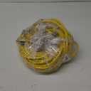 EP 15 Ft 12 Gauge Heavy Duty Extension Cord, 15A 125V 1875W, 3 Outlet Indoor/Outdoor Power Cord with Lighted End, 12/3 SJTW Weatherproof Yellow, UL Listed