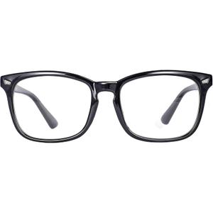 MAXJULI Blue Light Blocking Glasses,Computer Reading/Gaming/TV/Phones Glasses for Women Men(Shiny Black)