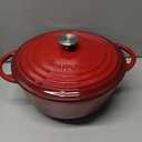 ENAMELED CAST IRON DUTCH OVEN 6QT, RED
