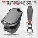 for Kia Key Fob Cover Accessories- Matte TPU Key Fob Cover with Leather Keychain for TellurideCarnival,K5 gt lineK5ForteK4SorentoSportage and More.