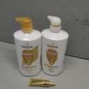 Pantene Shampoo & Conditioner Set, Daily Moisture Renewal - Pro-V Nutrients for Dry, Color-Treated, Straight to Curly Hair, 72-Hour Hydration & Softness, 52.8 Oz Total + Miracle Rescue Shot (0.5 Oz) (26.4 Fl Oz (Pack of 2))