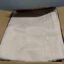 Fitable Faux Linen Beige Tablecloths for Rectangle Tables - 90 x 156 Inch - 6 Pack Fabric Textured Washable Table Clothes Floor Lenghth Table Covers for Wedding, Party, Banquet, Birthday