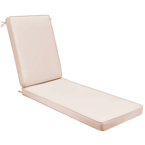 AAAAAcessories Outdoor/Indoor Deep Seat Patio Chair Cushions, Water-Resistant Replacement Patio Furniture Cushions
 22x26, Cushions 2 Pcs 22x43Inch, Beige