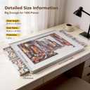 Lightweight 1500 Pieces 2-in-1 Tilting & Rotating Puzzle Board, 34.25"x25.59" Portable Plastic Puzzle Table, for Mom