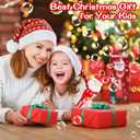 Christmas Santa Bubble Wand Machine for Kids Maker Blower Toys Christmas Basket Stocking Stuffers Birthday Gift Outdoor Indoor Automatic for 3 4 5 6 7 8 + Year Old Toddlers Little Girls Boys