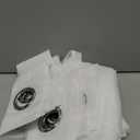 NICETOWN Bedroom Sheer Curtains 54 inch Length - Grommet Top Voile Textured Window Curtains Light and Airy Drapes for Cafe/Loft/Nursery (W54 x L54, 1 Pair, White)