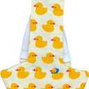 Chicken Diapers Duck Diaper Diaperalls for Hens, Roosters, Ducks, Ducklings - Reusable, Adjustable by Uni Infinity (Yellow Ducks, Chicken XL/Duck Large, 1, Count)