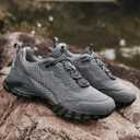ulogu Women's Waterproof Hiking Shoes Lightweight Non-Slip Comfy All Day Walking Work Sneakers 7.5