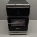 EUHOMY Crescent Ice Maker Countertop, 28Lbs/24H, Ready in 12Mins, Auto Deep Cleaning, Timer, Portable Ice Maker Machine for Home/Office/Party (Black)